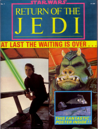 Vintage Return of the Jedi Poster Magazine 1