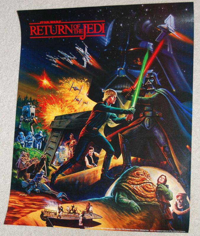 Vintage HiC Return of the Jedi MailAway Poster