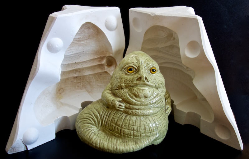 Plaster Mold For Vintage Ceramic Jabba the Hutt Figure
